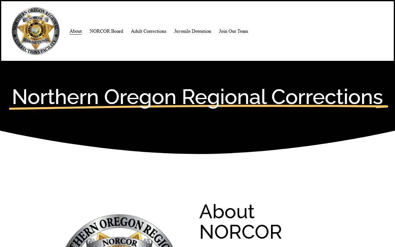 Northern Oregon Regional Corrections Juvenile Facility contact information for Sherman County youth custody